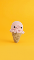 Pink Ice Cream Cone